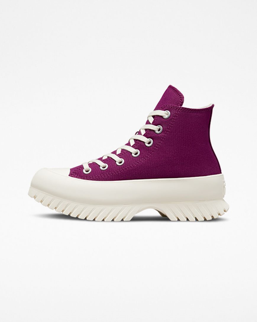 Tenisi Inalti Barbati Converse Chuck Taylor All Star Lugged 2.0 Seasonal Color Violet Negrii | RO LGPV0869